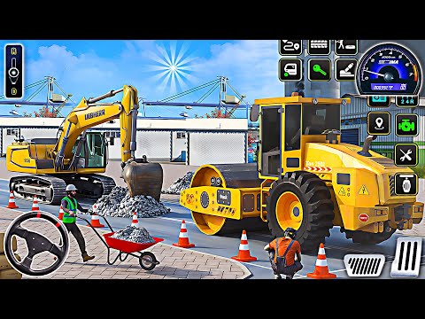 City Bridge Builder Simulator 3D - Construction Excavator Driving | Android Gameplay