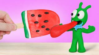 Pea Pea Making Watermelon Popsicles - Funny Cartoon | Pea Pea Wonderland