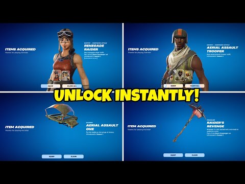 How to INSTANTLY Unlock RENEGADE RAIDER & AERIAL ASSAULT TROOPER in Fortnite! (XP FAST)