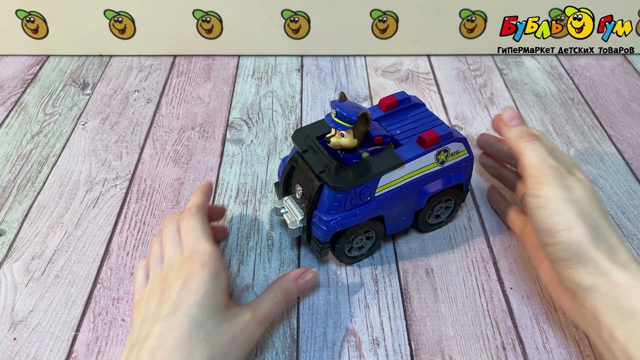 Игровой набор Щенячий патруль Машинка с фигуркой Чейза с 3лет - видео Игровой набор Щенячий патруль Машинка с фигуркой Чейза с 3лет - видео