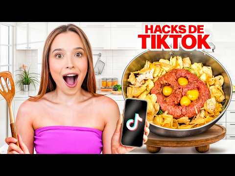 Probando las recetas MAS VIRALES de Tiktok EN REALIDAD FUNCIONAN? | Laura Mejia