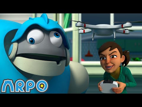 ARPO VS DRONE! Baby Daniel to the Rescue | 30 Minutes of Arpo the Robot | Funny Preschool Cartoons