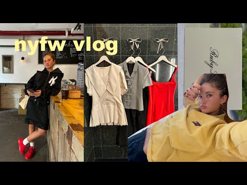 NYFW Vlog Pt 1 | prep, dinners, hauls + GIVEAWAY