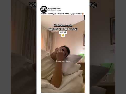 Alarmı erteleyip 3 dakika daha uyuyabilirdin😂