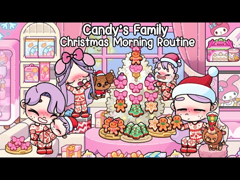 Candy’s Family Christmas Morning Routine at the My melody House 🎀🏠Avatar World | Pazu