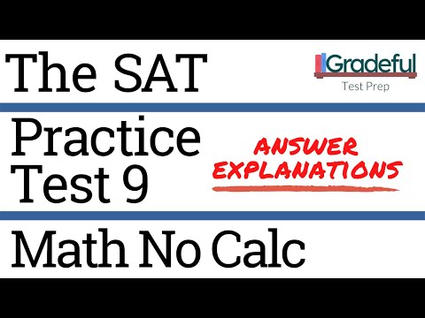 SAT Practice Test 9 Math No Calculator (Section 3)...