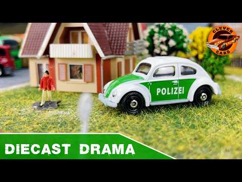 DIY Diorama: Police Cars, Tow Trucks, and Diecast Model Adventures