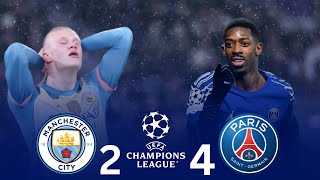 ملخص مباراة باريس سان جيرمان و مانشستر سيتي 4 - 2 | المباراة التي فاز ديمبلي بسببها بالكرة الذهبية