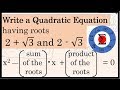 Quadratic Equations and Their Properties
