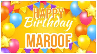 🎂 Happy Birthday Maroof! 🎉 It's Your Special Day 🥳