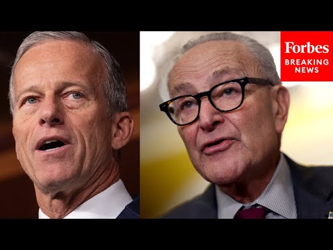 YouTube video thumbnail: John Thune Pans Senate Democrats For Their 'Callous Comments' About Ongoing Government Shutdown