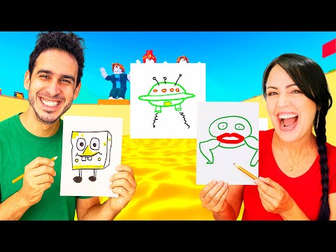 Dibuja Para Salvarte de la LAVA En Roblox !