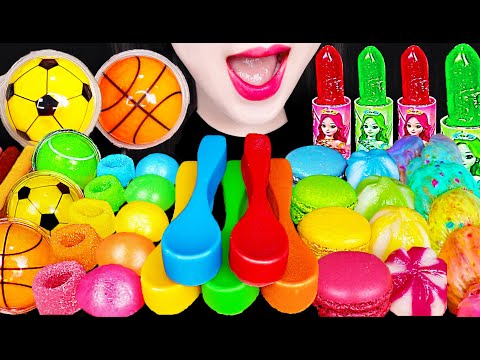 ASMR Edible Lipstick Candy Chocolate 먹는 립스틱 초콜릿 먹방 Mukbang, Eating
