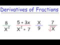 Understanding Derivatives of Fractions