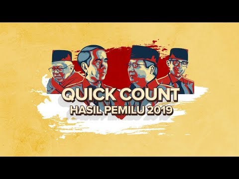 LIVE STREAMING!  DATA TERBARU HITUNG CEPAT PEMILU 2019 - QUICK COUNT