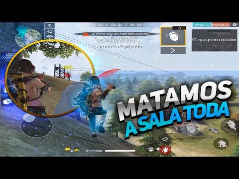 MATAMOS QUASE A SALA INTEIRA NO FREE FIRE FT. CORINGA TV