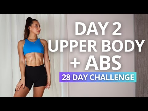 Get a TONED Upper Body & ABS with this 20 Minute Workout at Home | DAY 2 Mind Body Challenge