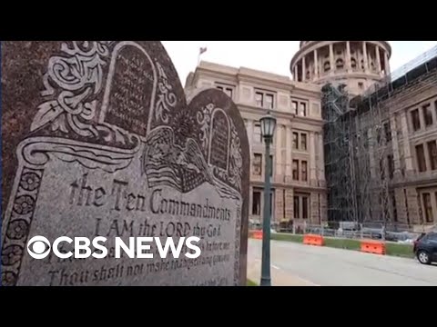 YouTube video thumbnail: Court Blocks Texas Law Requiring Public Classrooms to Display Ten Commandments