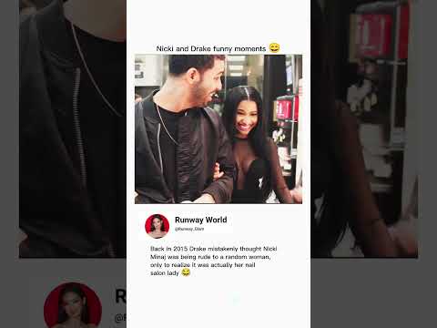 Nicki Minaj and Drake's funny moment ✨🔥 #nickiminaj #drake #singer #fashion #funny #edit #shorts