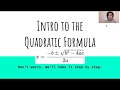 Exploring the Quadratic Formula and Discriminant