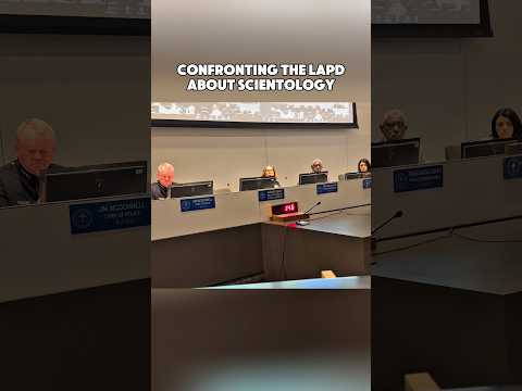 Confronting the LAPD about their Scientology relationship