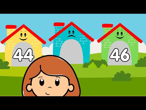 Aprenda os números de 1 a 50 - Aprender a contar até 50 - Casa dos números - Vídeo educativo