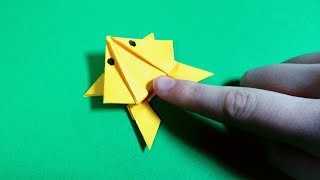 Origami Frog How to Make a Jumping Frog