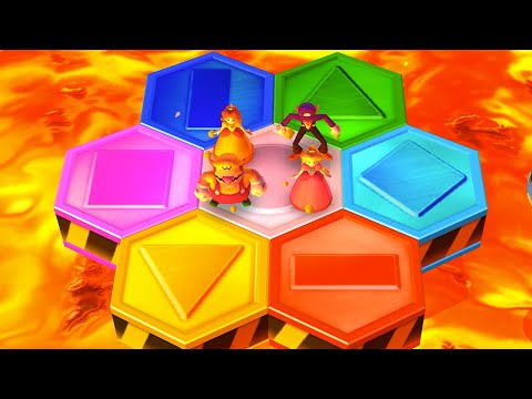 Mario Party 3DS - Lucky Minigames - Daisy vs Wario vs Waluigi vs Peach