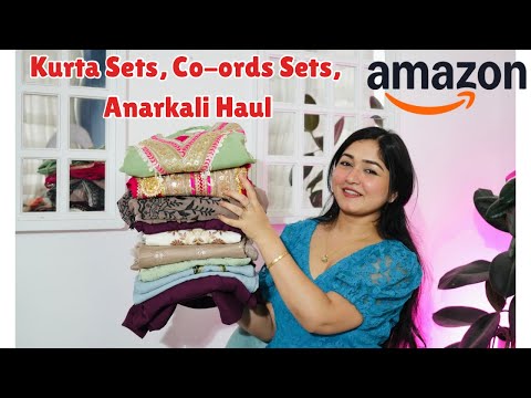 Amazon Heavy Designer Kurta Sets, Co-ords Sets Anarkali Suit Haul #amazon #haul #kurtaset