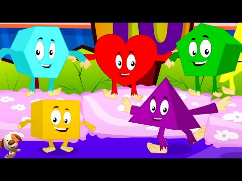 Ten Little Shapes - Learn to Count + More Educational Videos & Baby Songs