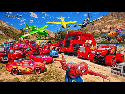 Cars McQueen Monster Truck Mack Colossus XXL Mater Miss Fritter The King High Impact All Racing Toys