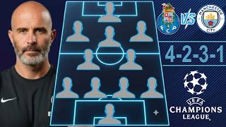 🚨 PORTO VS MAN CITY: MAN CITY PREDICTED LINEUP (4-2-3-1) 🚨 CHAMPIONS LEAGUE 26/27 ROUND 1