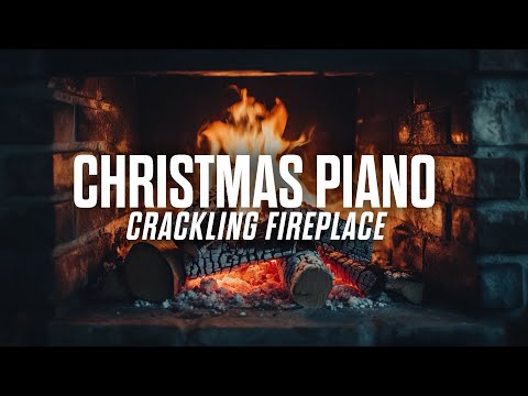 1 Hour of Christmas Piano with a Crackling Fireplace