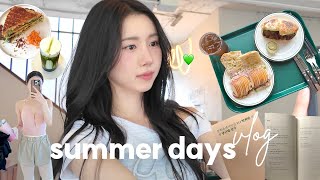 VLOG 5일 간의 여름 일상 기록 🍃 아침 발레 · 혼밥 레시피 · 망원동 북카페 · 행궁동 브런치