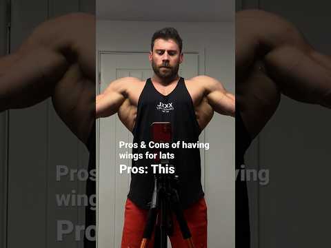 Life isn’t easy with lats this big, but it is fun… #bodybuilding #aesthetics #backworkout