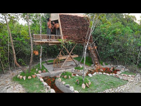 Living A Rural Jungle House Build Water Tank Fish Pound