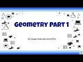 Geometry Concepts and Properties