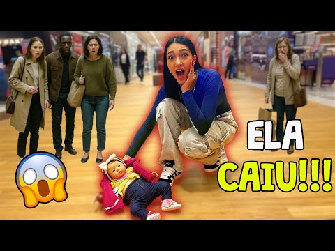 DERRUBEI MINHA BEBÊ REBORN NO SHOPPING | Luluca