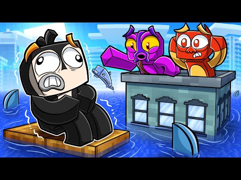 FLOODED CITY SURVIVAL! (Minecraft)