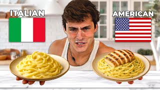 Italian vs American Fettuccine Alfredo
