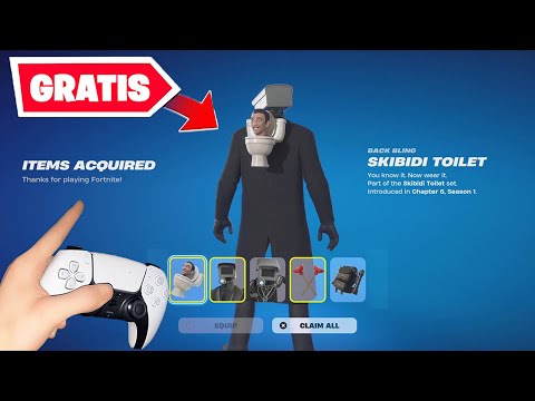 ¡GRATIS! Como CONSEGUIR el LOTE de *SKIBIDI TOILET* GRATIS en FORTNITE! ✅