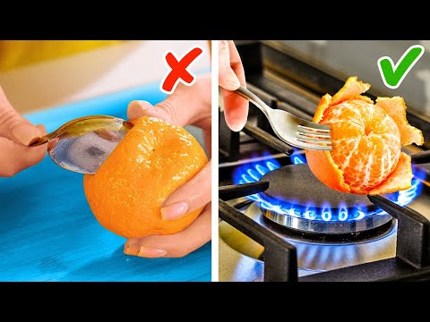كيف تقشر وتقطع الفواكه والخضروات بسهولة 🍊🔪