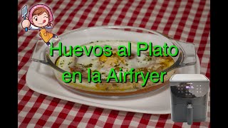 Receta económica y super rápida, Huevos al jamón en airfryer, tú cena en ⏱️ segundos 😋😋😋😋
