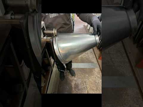 Trichter aus Titanzink anfertigen #kantteile #biegen #trapezblech #diy #bending