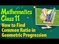 Geometric Progression Concepts and Formulas