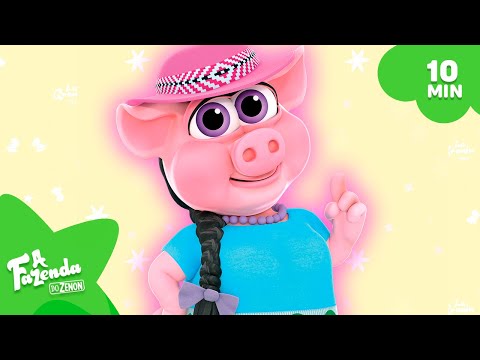 Pancha, a Porquinha 🐷 A Fazendo do Zenon 🌈 Compilação Infantil | O Reino Infantil