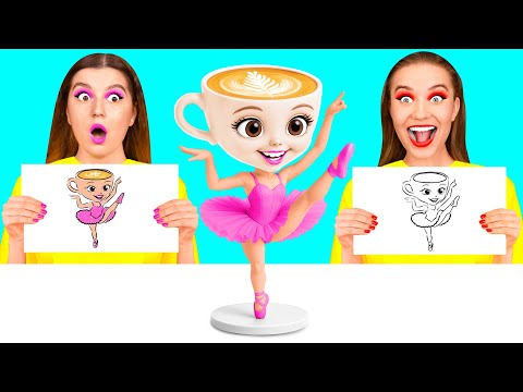 Quién Lo Dibuja Mejor Toma El Desafío Del Premio | Trucos Divertidos de Comida 4Teen Challenge