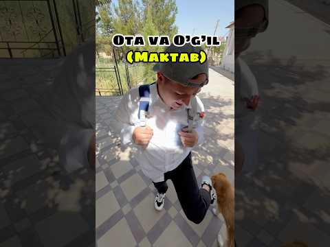 Maktab kuni ota va o’g’il😂 #trend #comedy #funny #uzbvine #rek #maktab #oqish #rek #vines #prikol