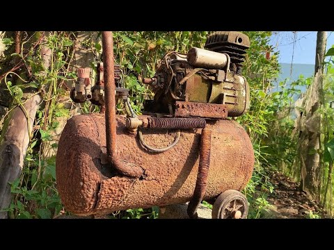 💡 Master Mechanic Restoration Old Rusty Air Compressor // Restore Complete Classic Air Compressor