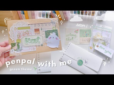 🌱 penpal with me // aesthetic green theme + letter for @penpalkat!